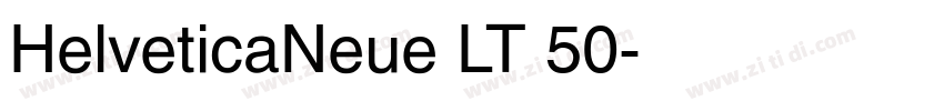 HelveticaNeue LT 50字体转换